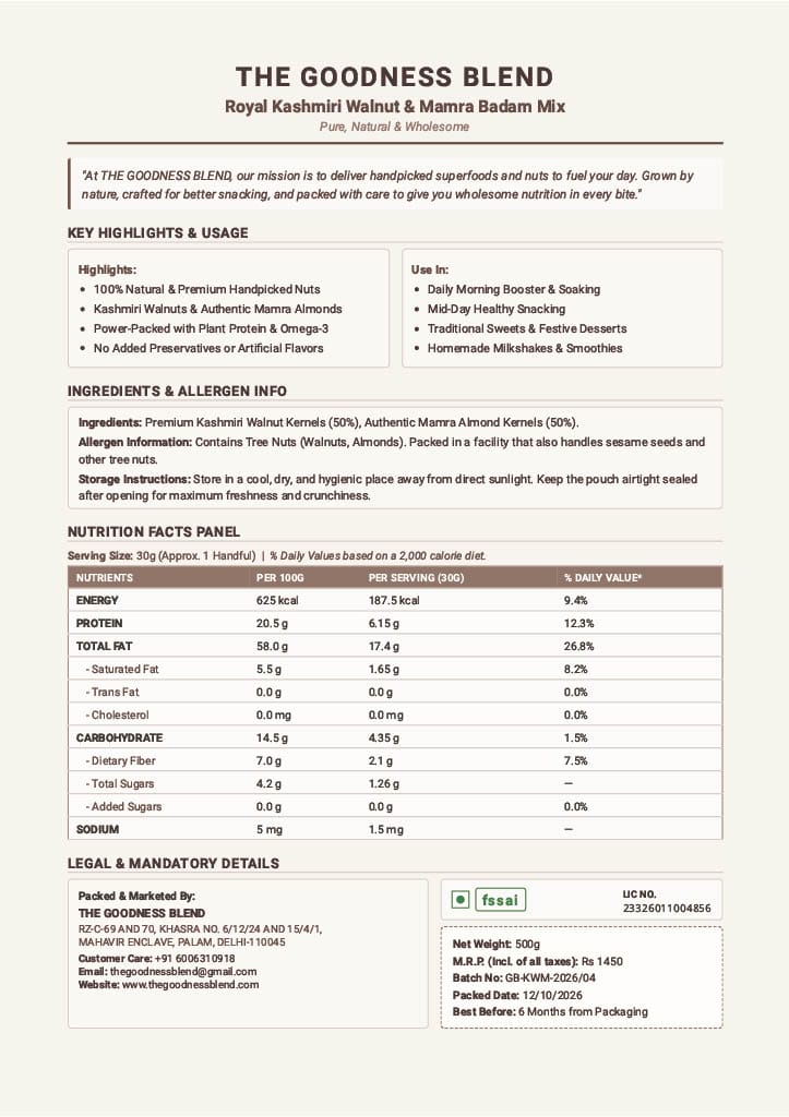 KASHMIR ALMONDS & WALNUTS MIX