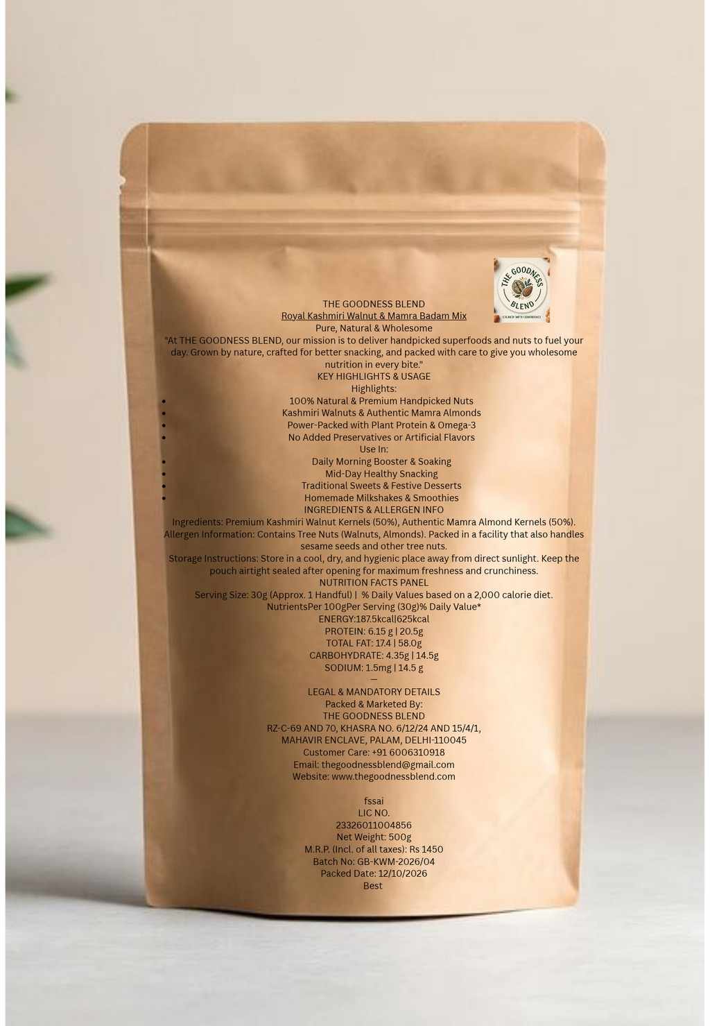 KASHMIR ALMONDS & WALNUTS MIX
